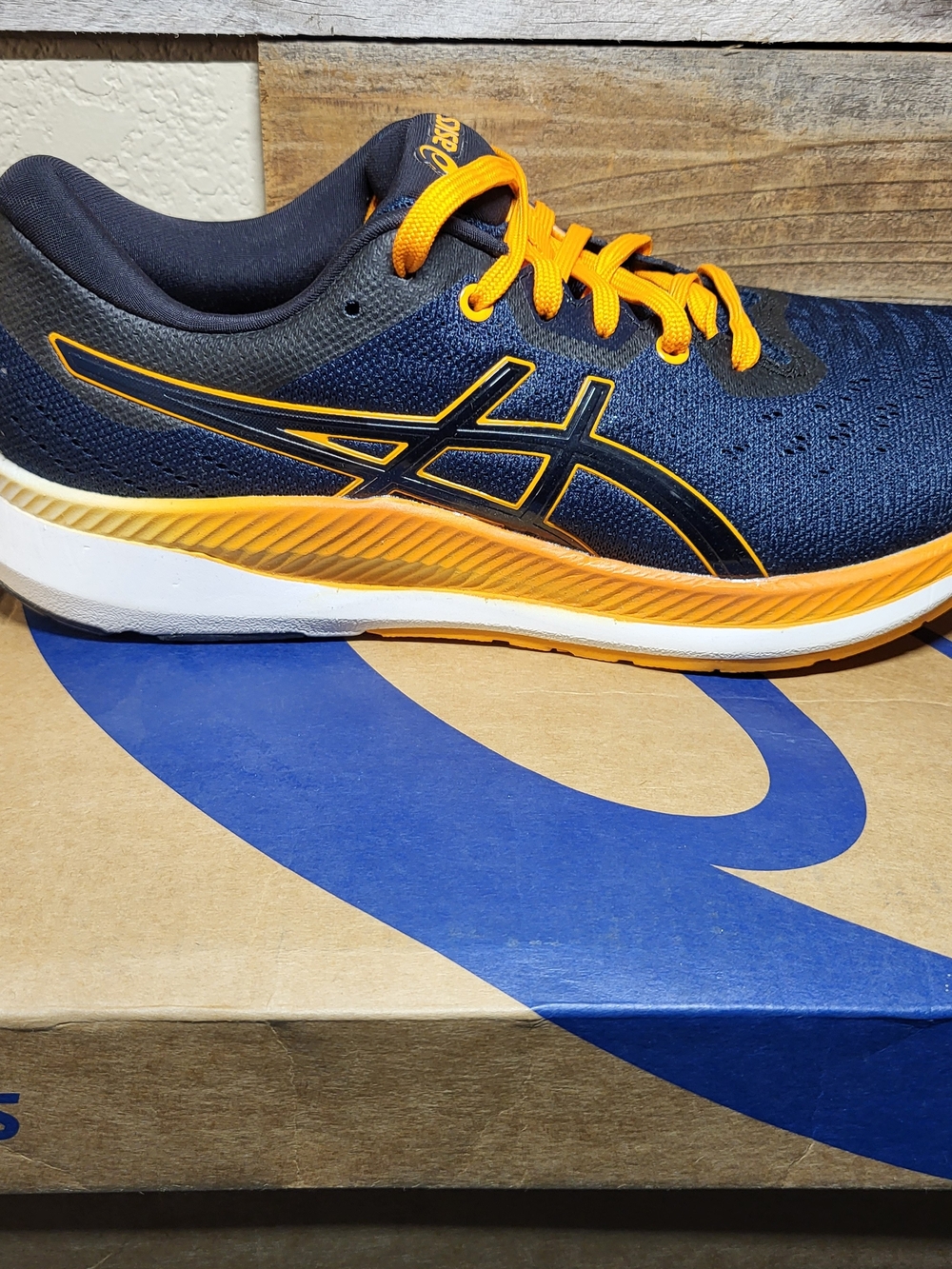 *NEW* ASICS Ezeride Running Shoes French Blue/Yellow Size Men’s 8 Women’s 9.5